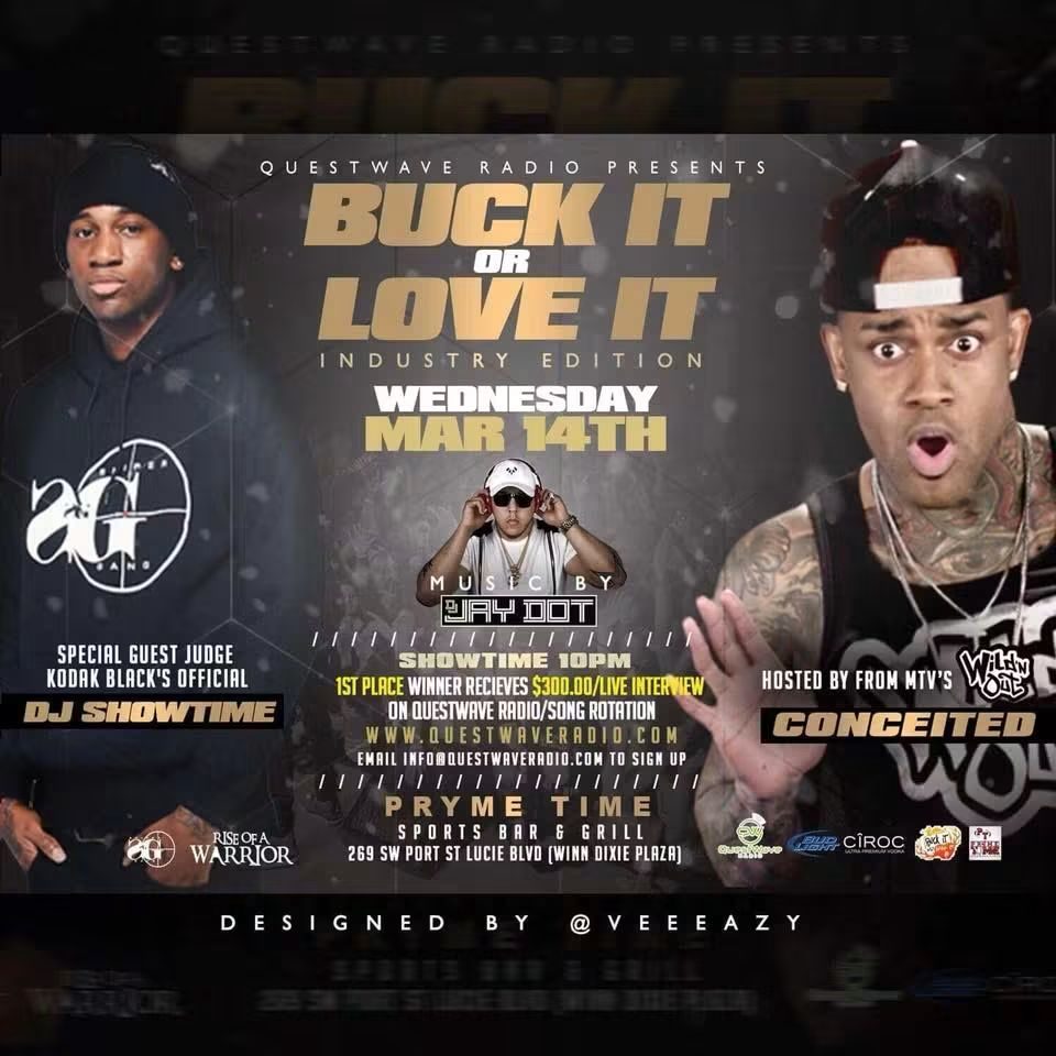 March 14 showcase flyer